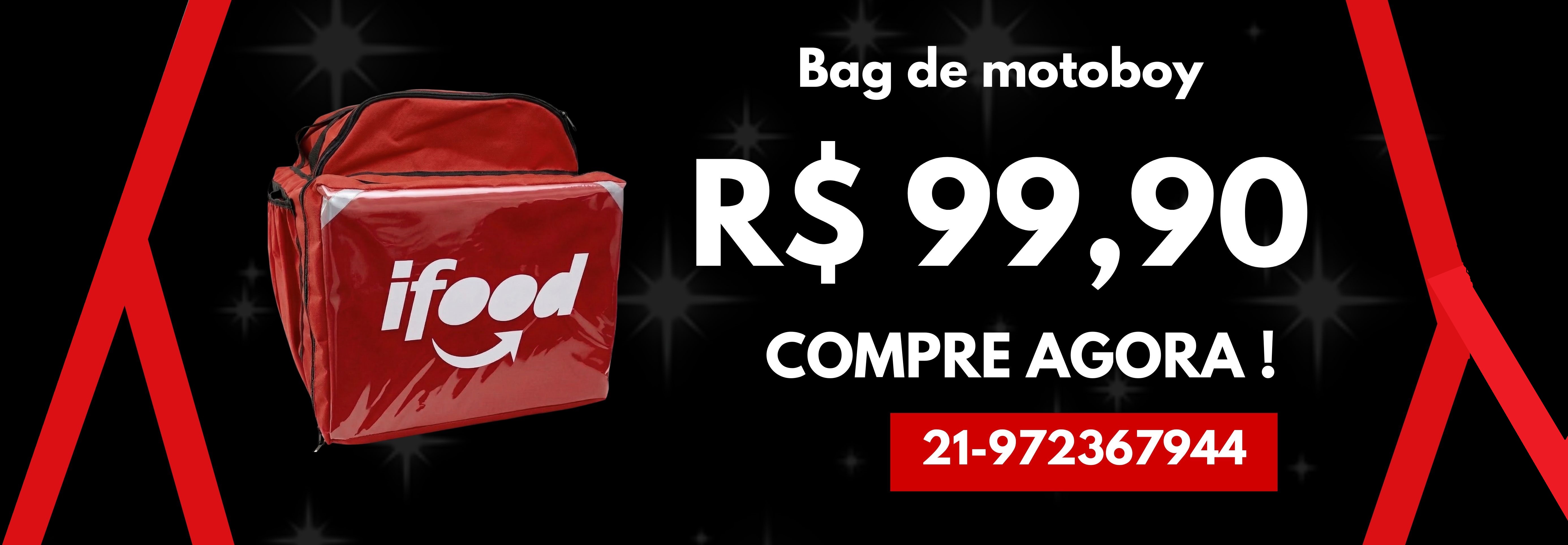 Bag de motoboy R$ 99,90 - Compre agora