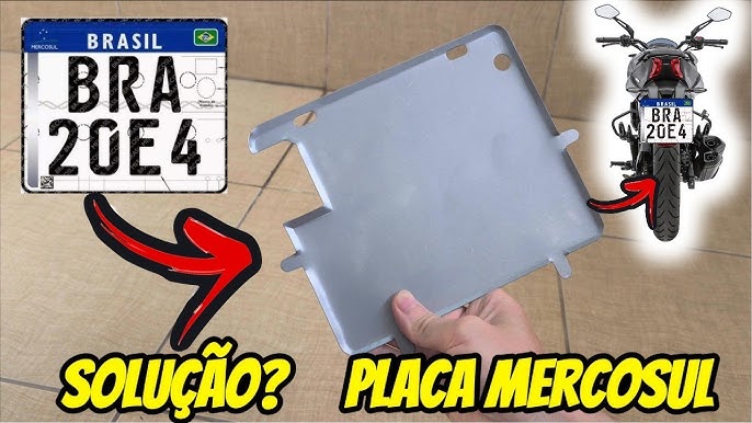 Suporte de placa de moto reforçado - vista 3